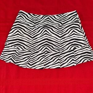Bolle Black/White Zebra Print Women's Skort Size Medium